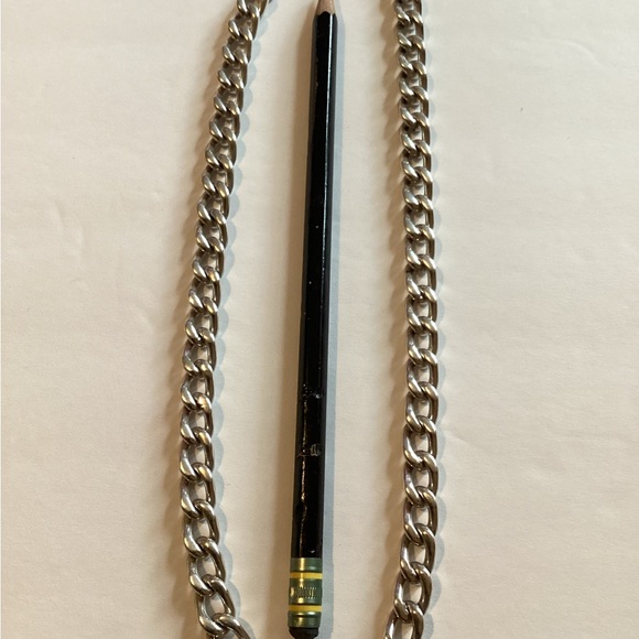 VTG Stamped Sterling Silver 925 - ITALY Curb Link Chain 18" Necklace - Picture 6 of 9